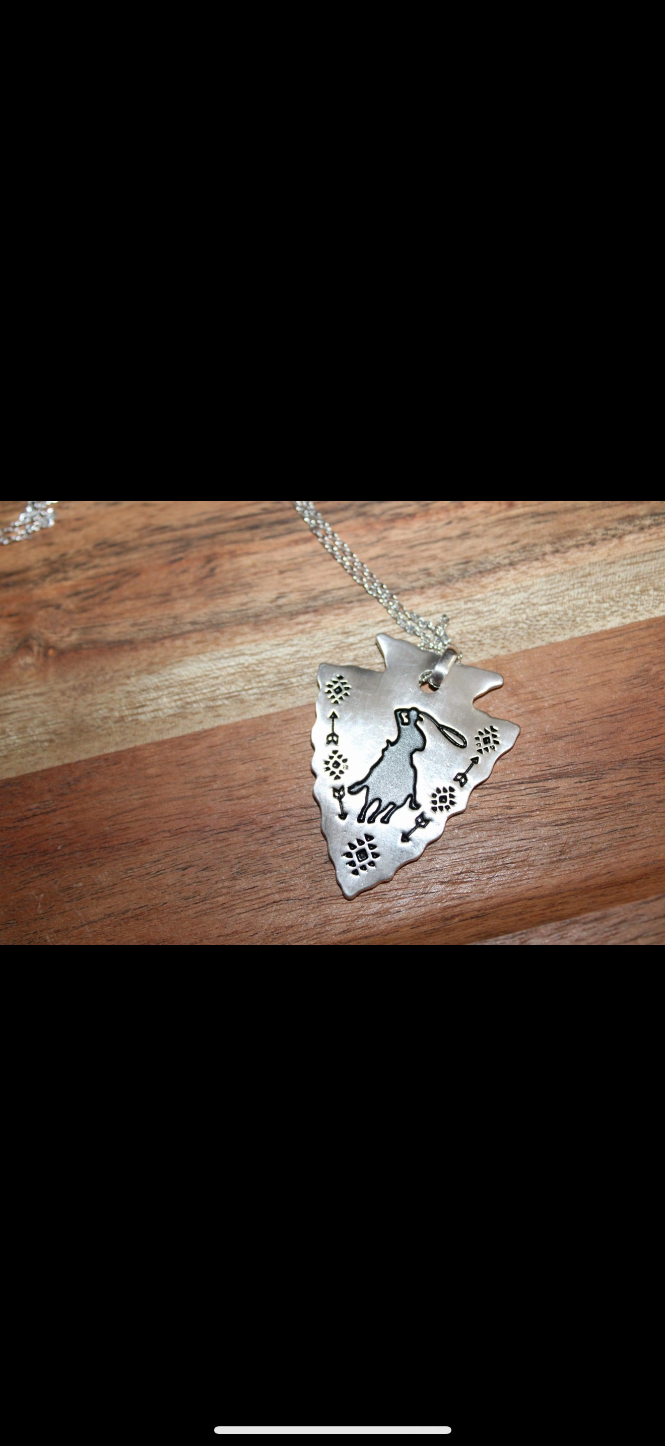 Cowboy on Horse Necklace