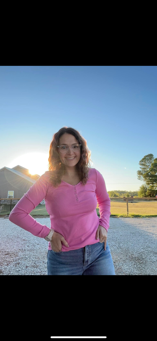 Pink Henley