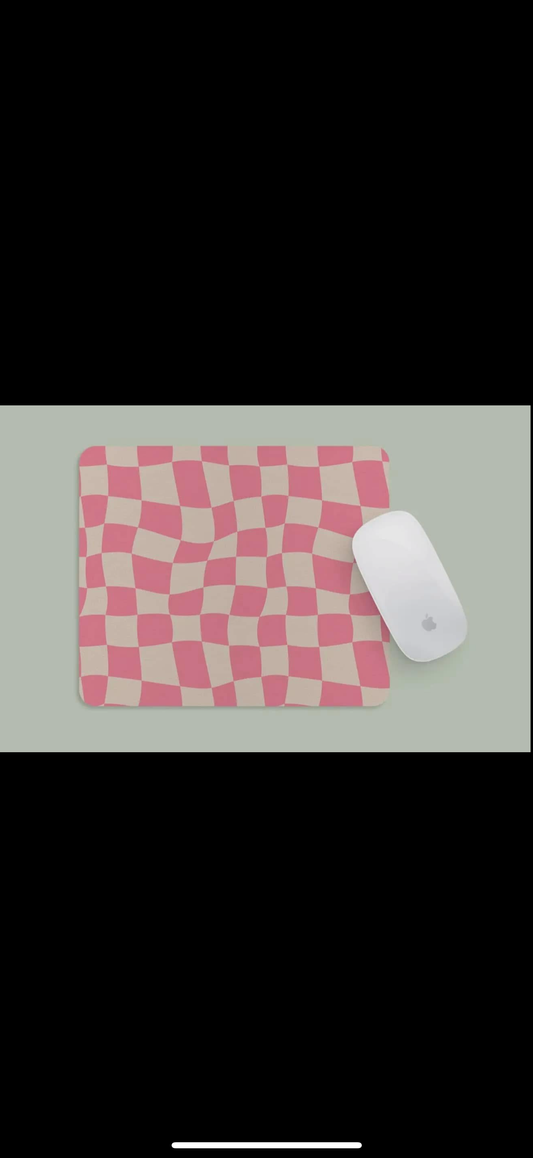 Pink Wavy Mousepad