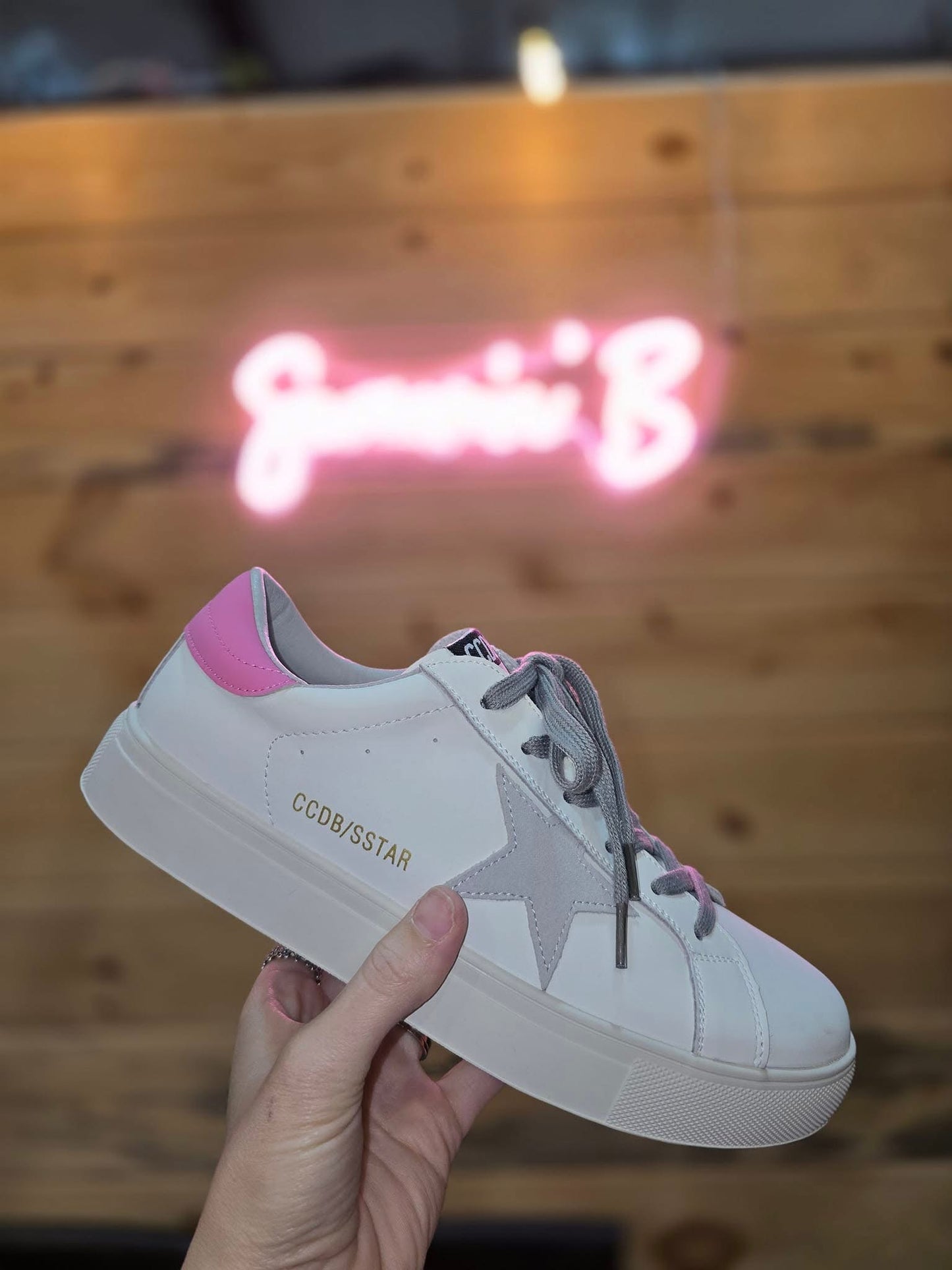 Pink/Gray Star Shoe