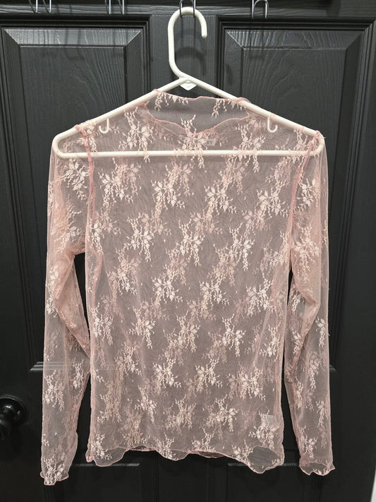 Pink Lace Top